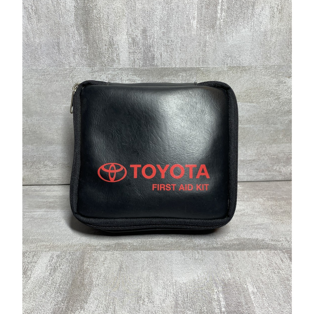 Toyota First Aid Kit Car Emergency Medical Supplies With Case Bandages Guide CPR